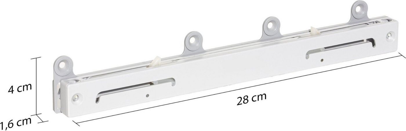 rauch Schwebetürselbsteinzug Soft-Close Zubehör Kleiderschrank Mitteltürdämpfer (inklusive Befestigungselemente)