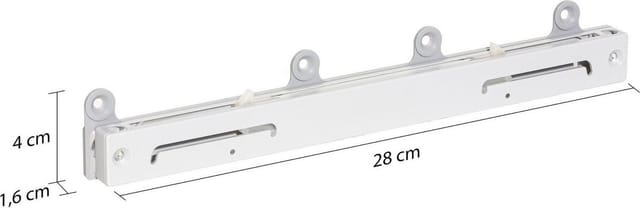 rauch Schwebetürselbsteinzug Soft-Close Zubehör Kleiderschrank Mitteltürdämpfer (inklusive Befestigungselemente)