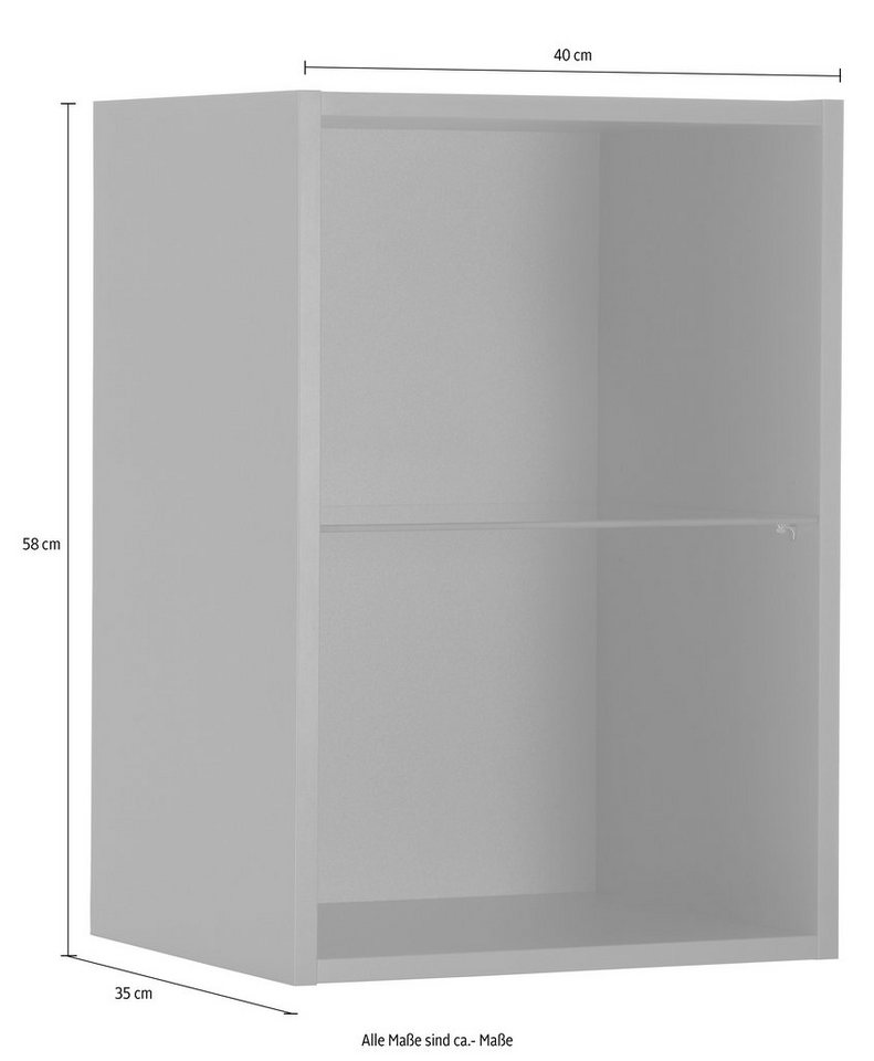 OPTIFIT Hängeregal Mini, mit Glaseinlegeboden