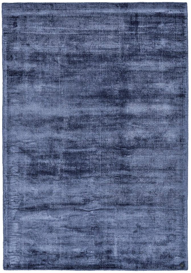 TOM TAILOR HOME Teppich Shine uni, rechteckig, Höhe: 8 mm, Handwebteppich, 100% Viskose, handgewebt, mit elegantem Schimmer