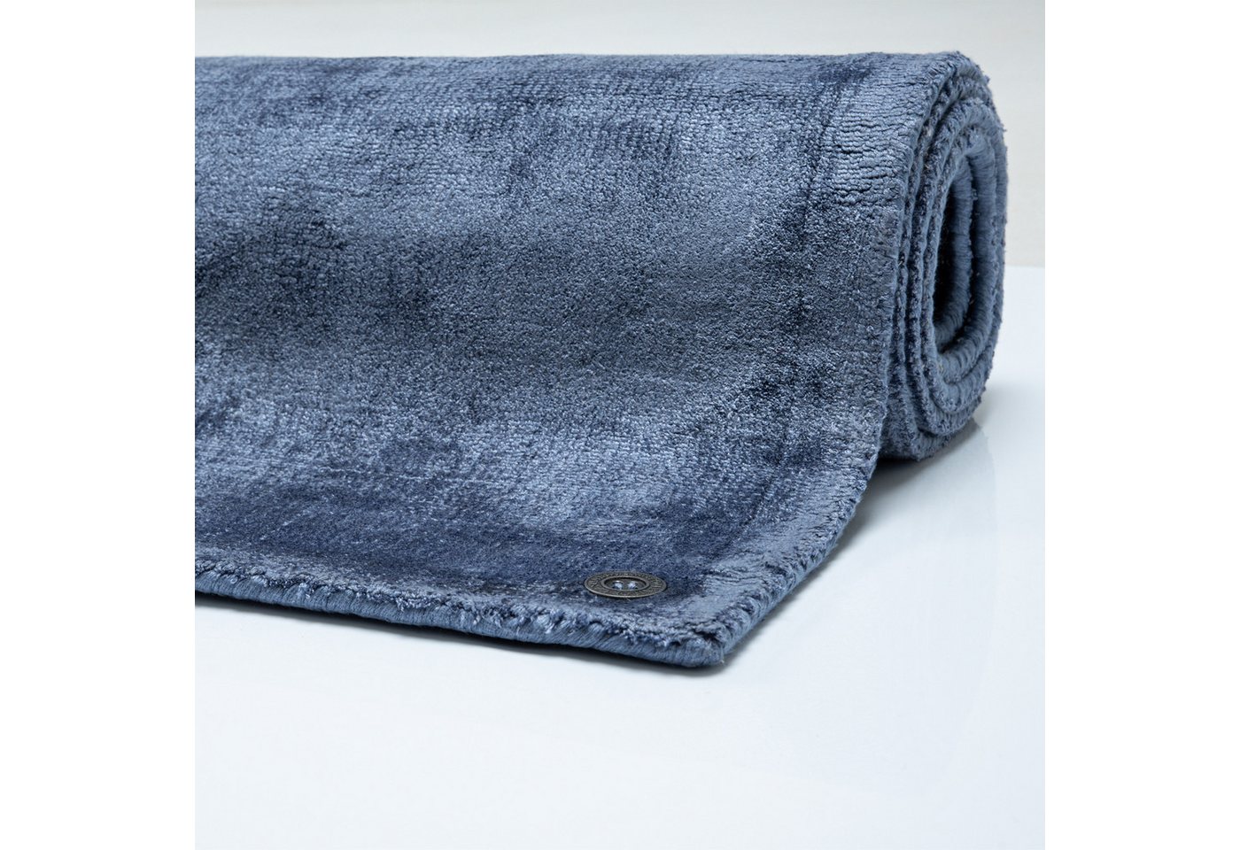 TOM TAILOR HOME Teppich Shine uni, rechteckig, Höhe: 8 mm, Handwebteppich, 100% Viskose, handgewebt, mit elegantem Schimmer Bild 3
