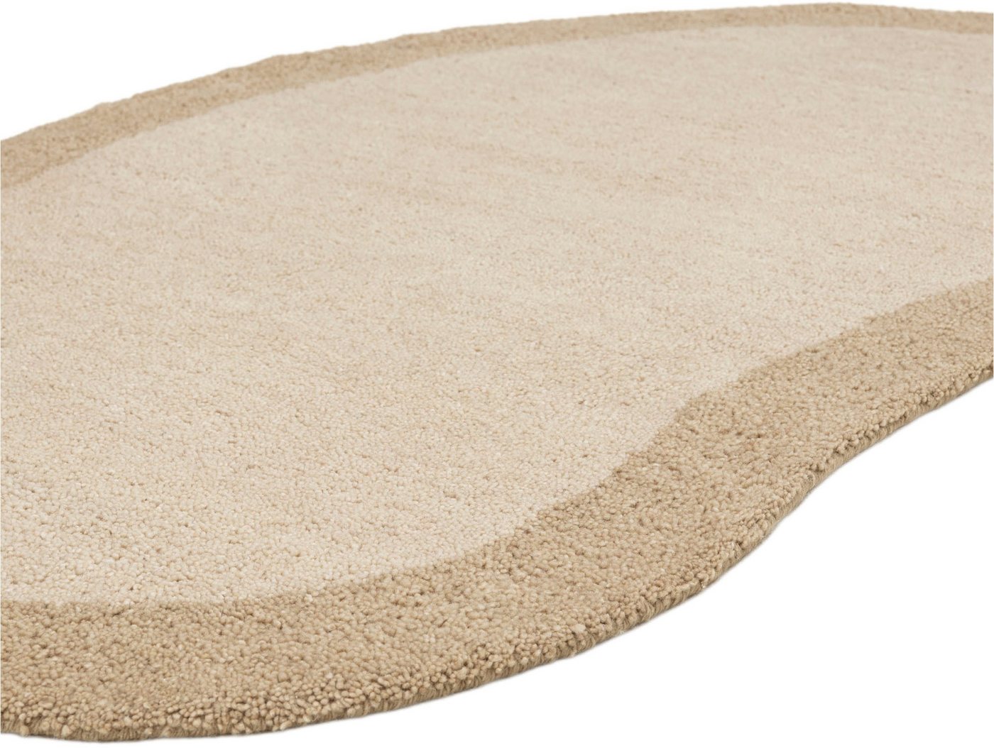 THEKO Wollteppich Gabbeh Super, Handweb, auch als Läufer erhältlich, reine Wolle, oval, Höhe: 9 mm, Schlafzimmer, Wohnzimmer, Esszimmer, auch als Bettumrandung Bild 4