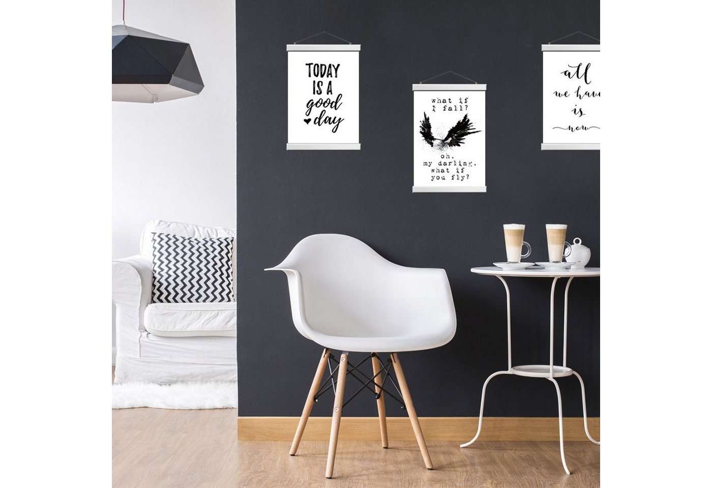 artissimo Bilderleiste Magnetische Posterleiste 50 cm Weiß für DIN A2 / 50×70 Bild 2