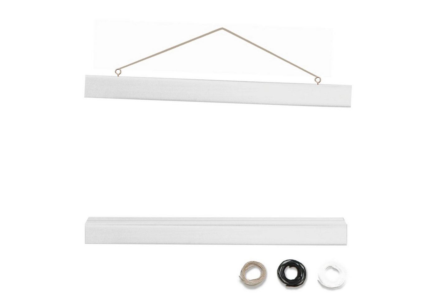 artissimo Bilderleiste Magnetische Posterleiste 50 cm Weiß für DIN A2 / 50×70 Bild 4