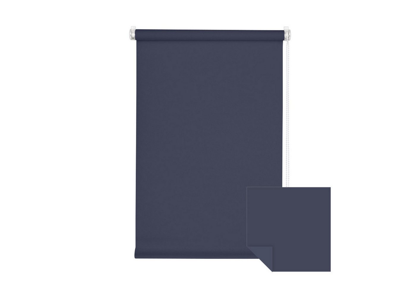 Verdunklungsrollo Klemmfix Tenebra Verdunkelungsrollo, 35 x 160 cm, dunkelblau, Victoria M., blickdicht, ohne Bohren, in Führungsschienen, Klemmfix, Verdunkelung, Mit Magnet. energiesparend Bild 5
