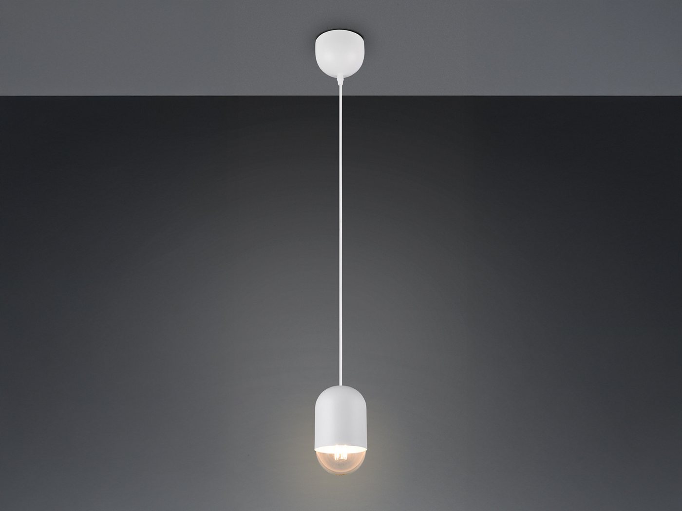 Reality Leuchten LED Pendelleuchte, Dimmfunktion, LED wechselbar, warmweiß, klein-e einflammig minimalistisch hängend Esstisch & Couchtisch Ø 10cm Bild 3