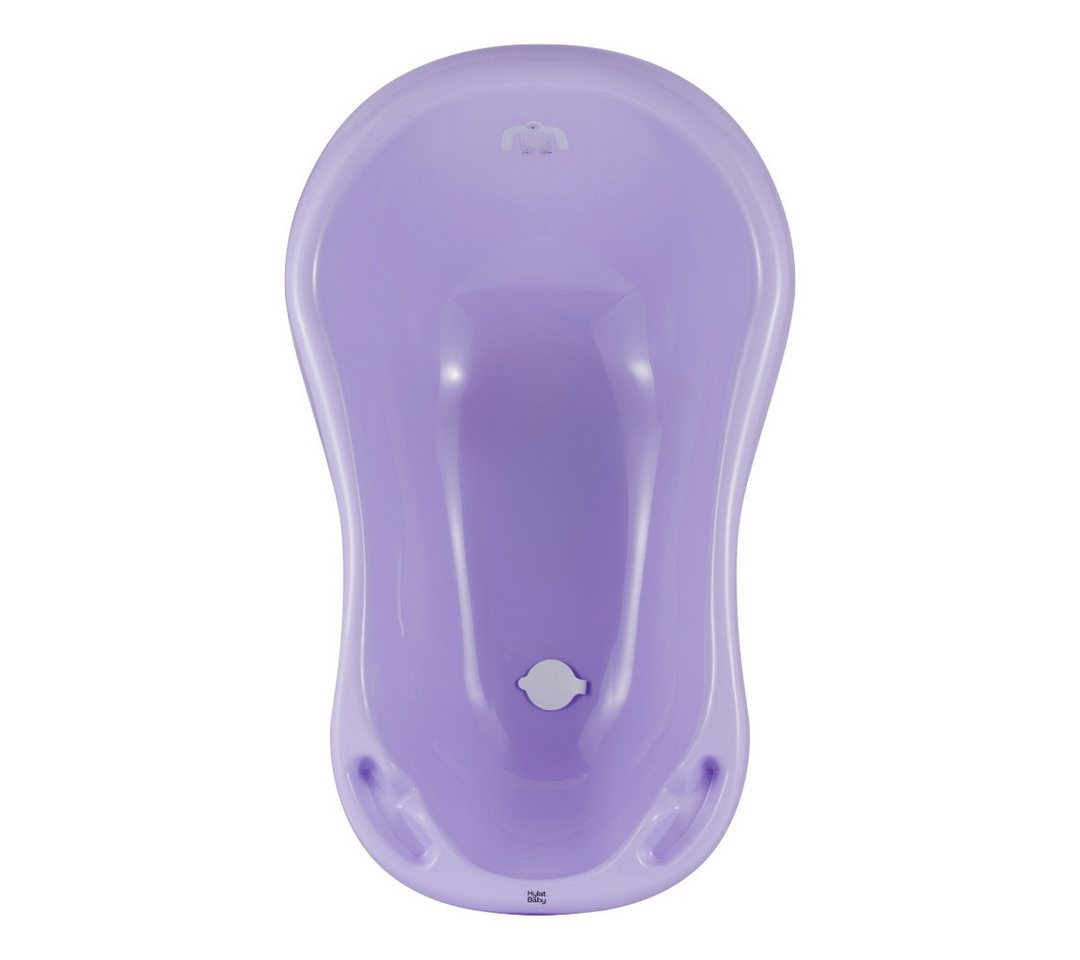 Hylat Baby Babybadewanne Baby Badewanne und WC Set – TÜV Rheinland zertifiziert – Yeti, Lite, (1-teilig, 1-tlg), Babybadewanne klein 86 cm mit Abfluss – Lila Bild 4