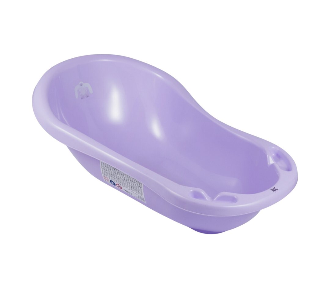 Hylat Baby Babybadewanne Baby Badewanne und WC Set – TÜV Rheinland zertifiziert – Yeti, Lite, (1-teilig, 1-tlg), Babybadewanne klein 86 cm mit Abfluss – Lila Bild 5