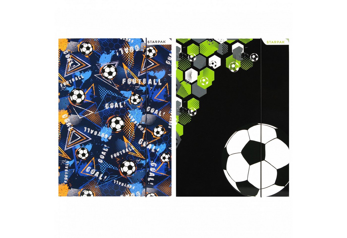 Starpak Organisationsmappe Fußball A4 Sammelmappe laminiert mit Gummizug STARPAK Bild 3