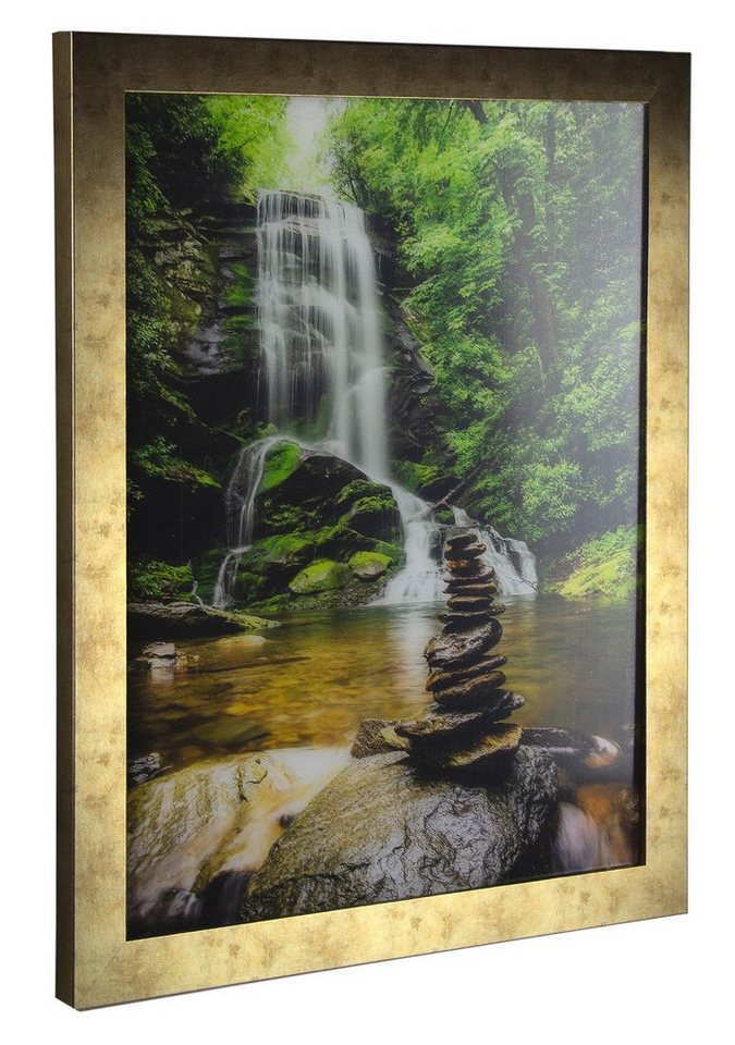 myposterframe Einzelrahmen Bilderrahmen Vintage Juno, (1 Stück), 40x50 cm, Gold Antik, MDF