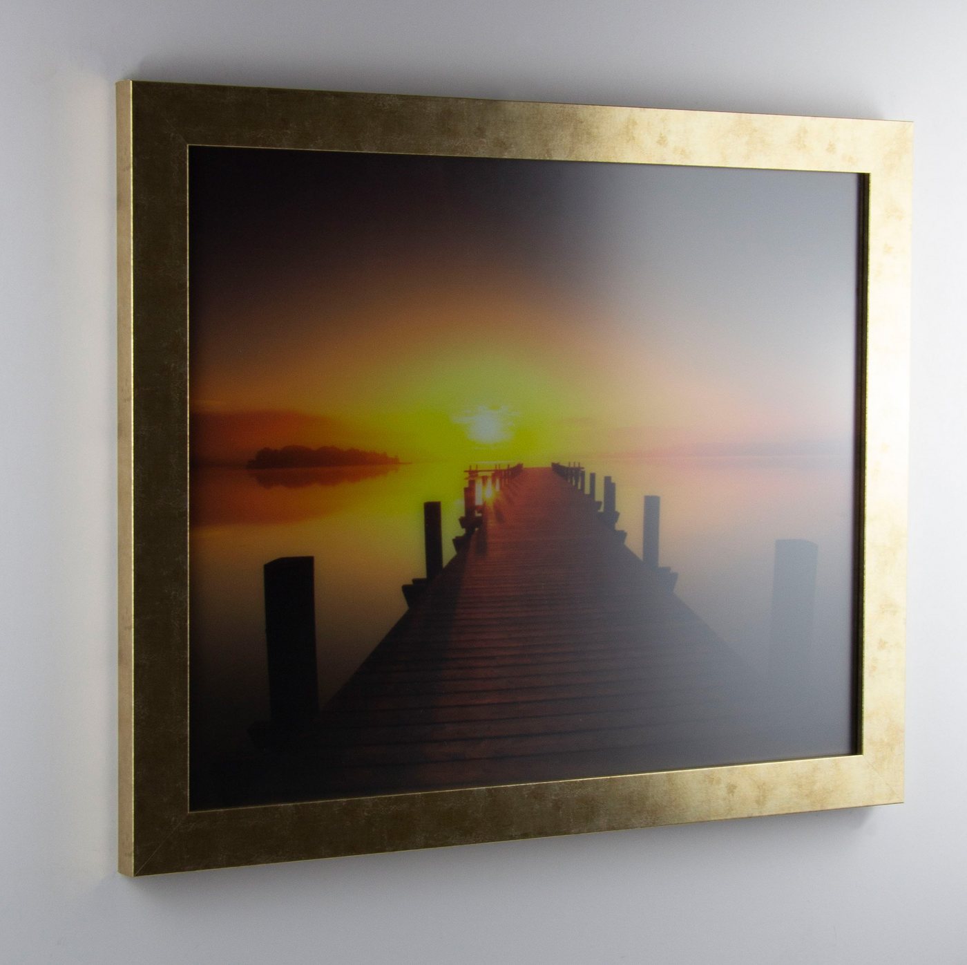 myposterframe Einzelrahmen Bilderrahmen Vintage Juno, (1 Stück), 40x50 cm, Gold Antik, MDF Bild 2