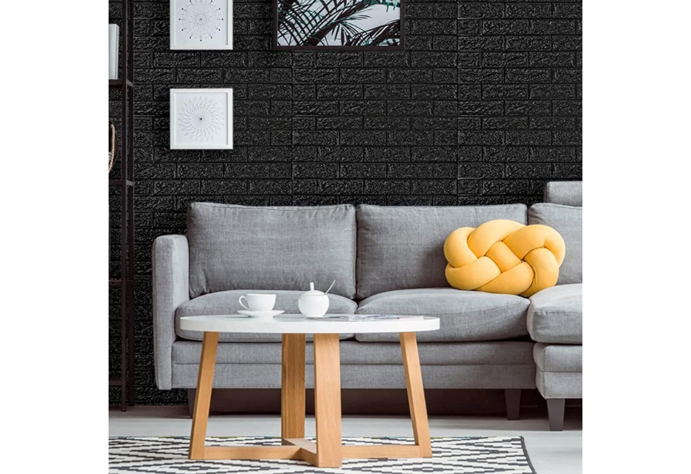 Coonoor 3D-Tapete 10 stück selbstklebende Wandpaneele 35x38 cm, (10 St), DIY Wandtapete, Geeignet für Küche, Bad, Schlafzimmer, Wohnzimmer Bild 2
