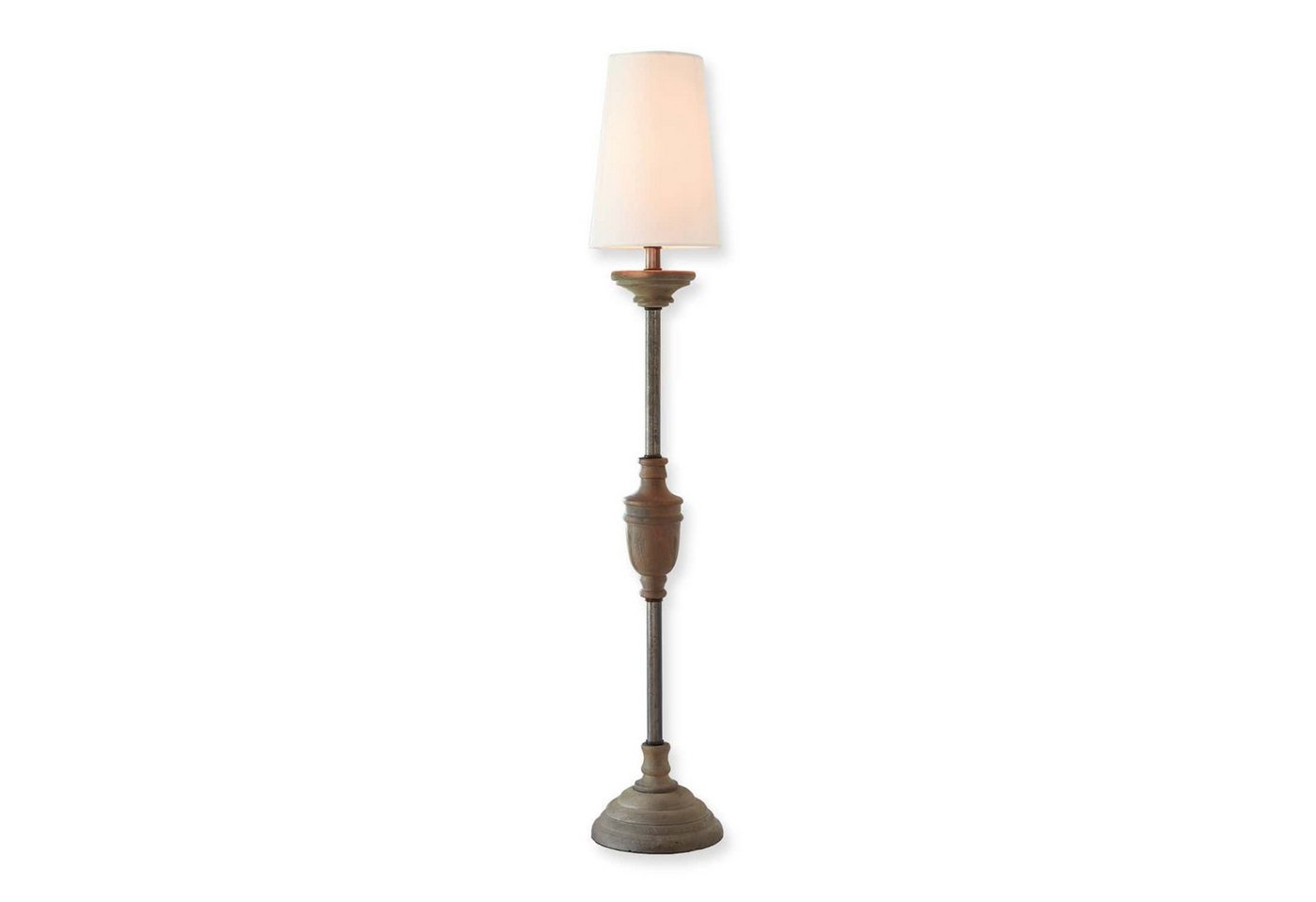 Mirabeau Tischleuchte Tischlampe Caylus weiß/braun Bild 5