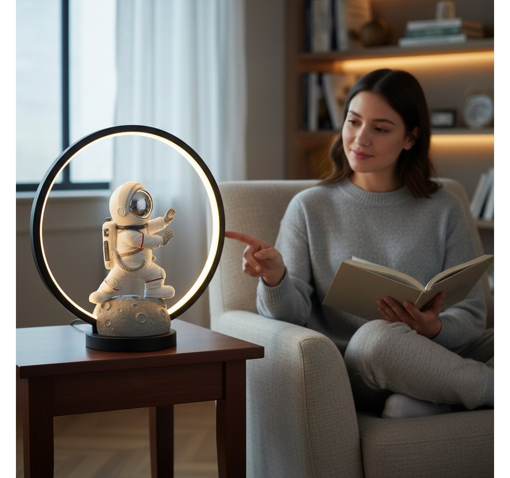 GILDE Tischleuchte Astronaut Karate 60113 – Designlampe mit LED, 33,5 cm, LED fest integriert Bild 4