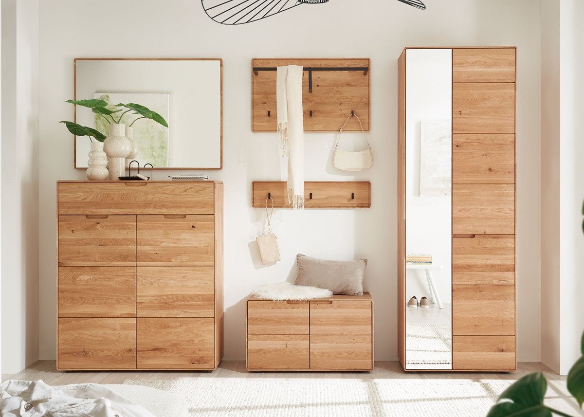 Main Möbel Wandgarderobe 80x50cm "Kent" Wildeiche massiv Bild 2