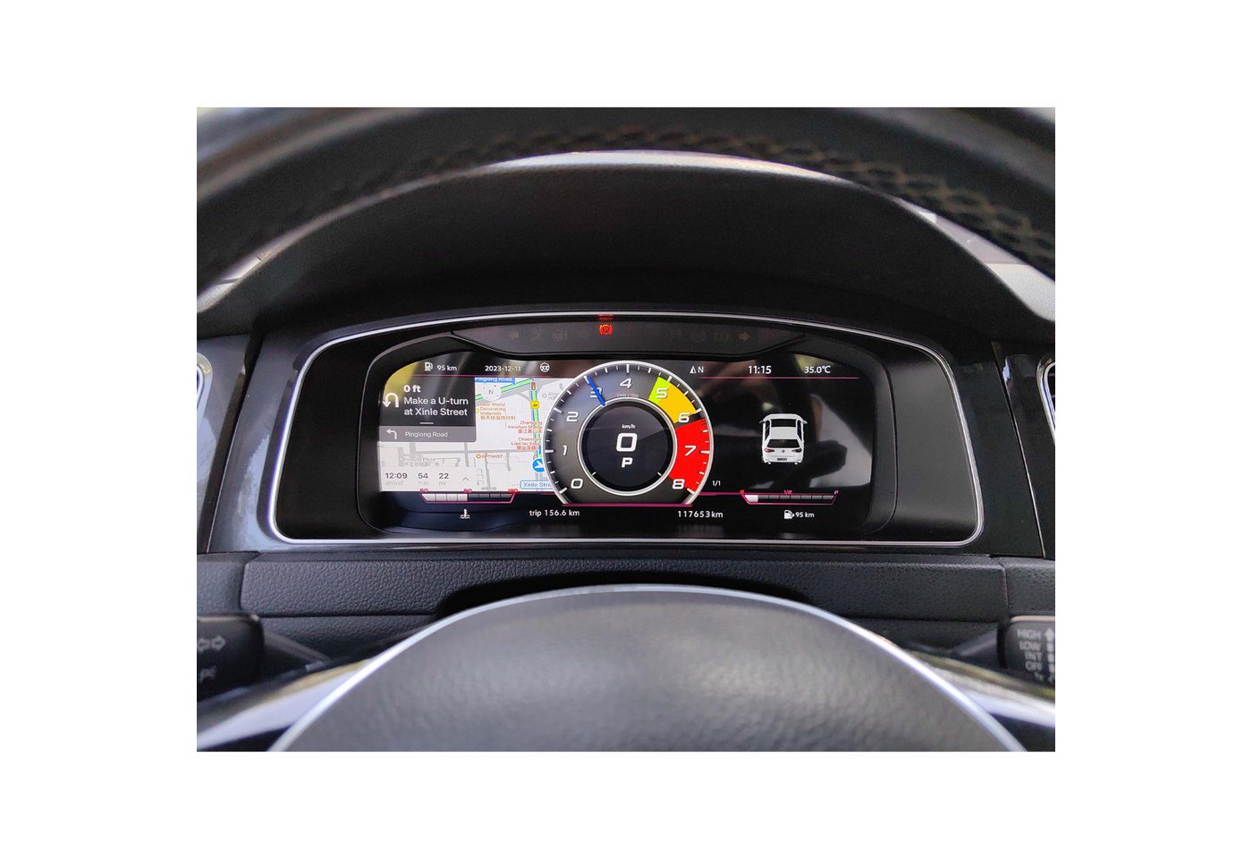 TAFFIO Tachometer Für VW Golf 7 MK7 GTI R-Line Digital Tacho Vitual Cockpit CarPlay Bild 2