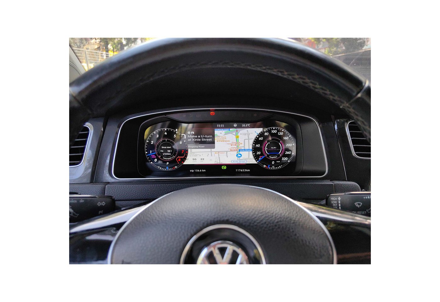TAFFIO Tachometer Für VW Golf 7 MK7 GTI R-Line Digital Tacho Vitual Cockpit CarPlay Bild 3