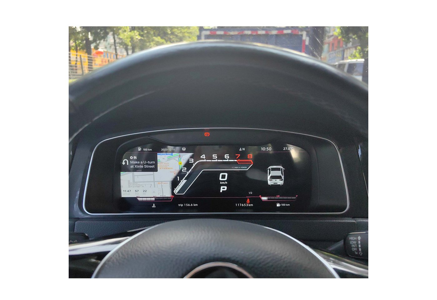 TAFFIO Tachometer Für VW Golf 7 MK7 GTI R-Line Digital Tacho Vitual Cockpit CarPlay Bild 4