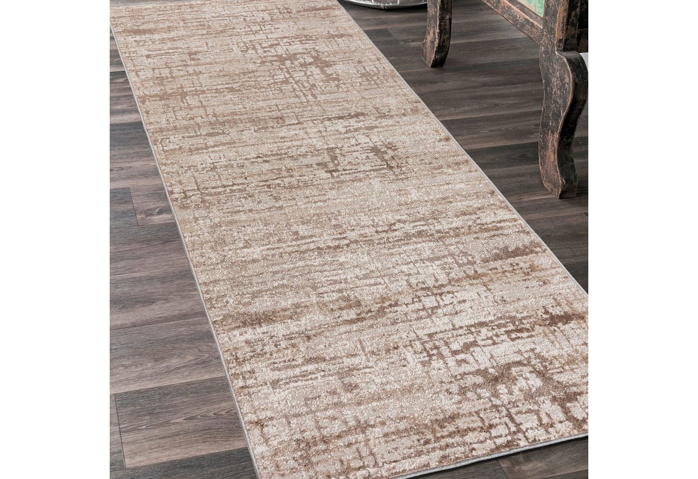 Mazovia Läufer Läufer FlurLäufer Modern für Vorzimmer Schlafzimmer - Abstrakt Muster, 80 x 100 cm, Kurzflor, Meterware Bild 5