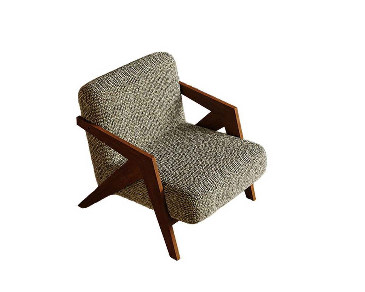 Divit Deko-Wandregal Loungesessel LS27 # Wohnzimmer Sessel Holz braun moderner Stil Bild 2