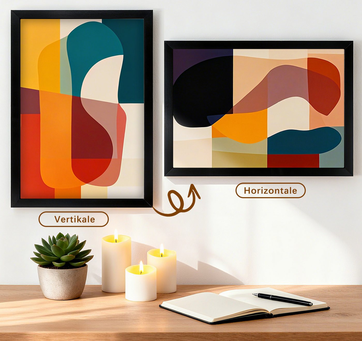 lindahandel Einzelrahmen Schwarz Bilderrahmen 50×60 mit bruchsicherem Acrylglas,Quer-Hochformat, (1 St), Modern Posterrahmen, Bilderrahmen für Puzzle,Fotos & Poster Bild 5