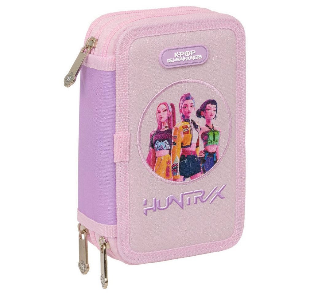 safta Federmäppchen Demon Hunters Kpop Iconic 3-fach Federmäppchen 37 Stück