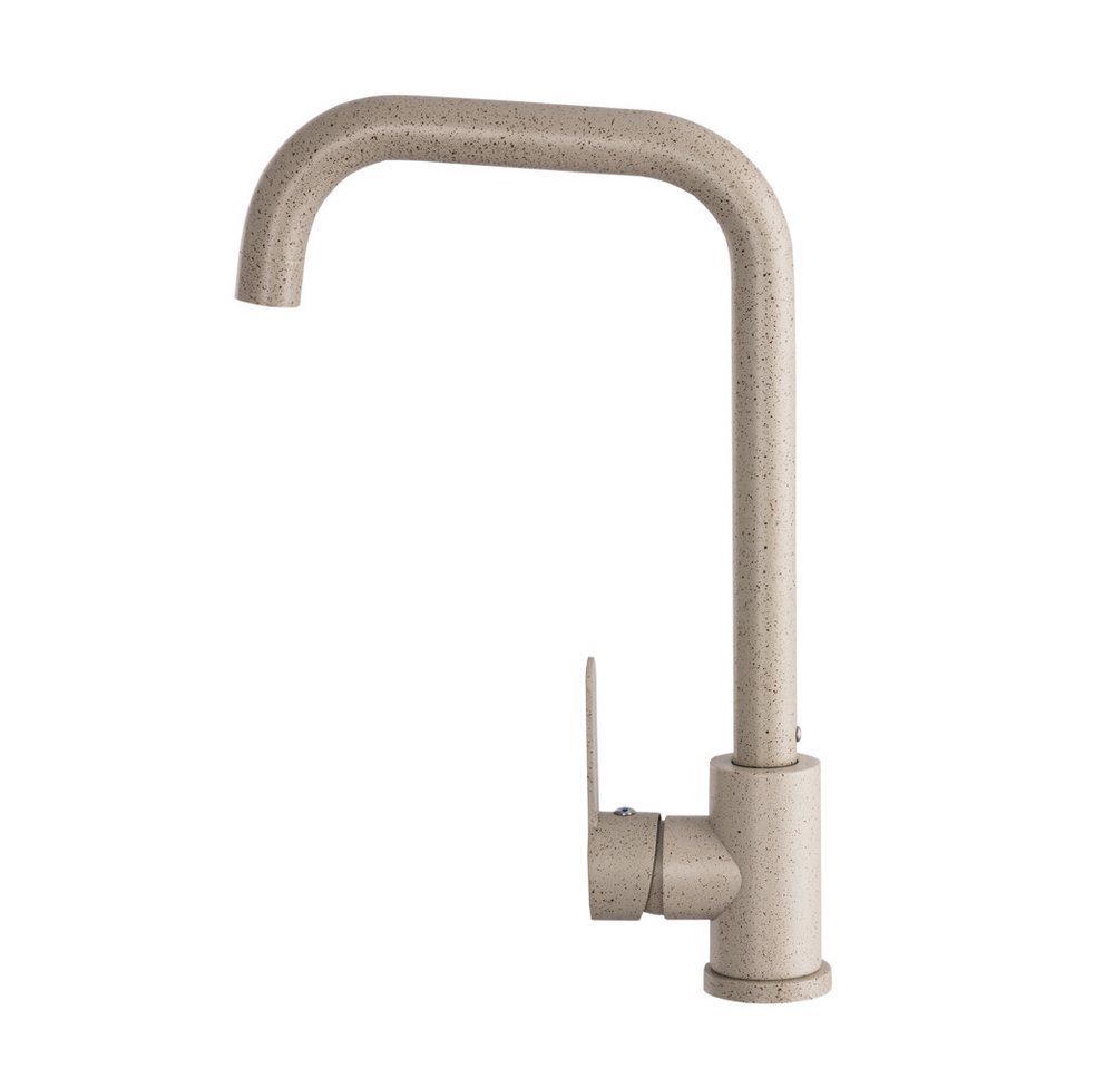 Lavre Spültischarmatur STEEL Küchenarmatur Einhebelmischer Hochdruck, beige gesprenkelt Bild 2