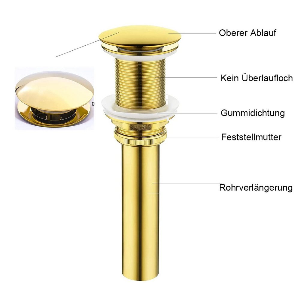 AFKSMILE Ablaufgarnitur Waschbecken ablauf,stöpsel waschbecken,ablaufgarnitur,ausklappbar Hochwertiges Edelstahl,bruchfest & langlebig,ideal für Bad und Garten Bild 3