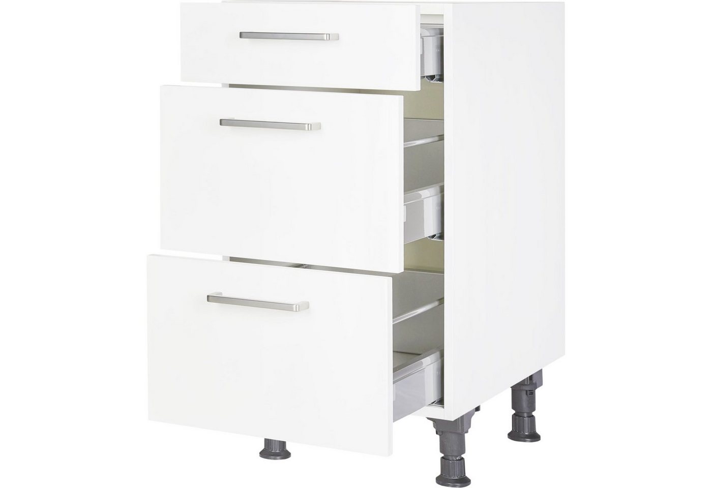 nobilia® Unterschrank UA30 Metallgriff Schwarz 726, hochwertig + komplett vormontiert Bild 2
