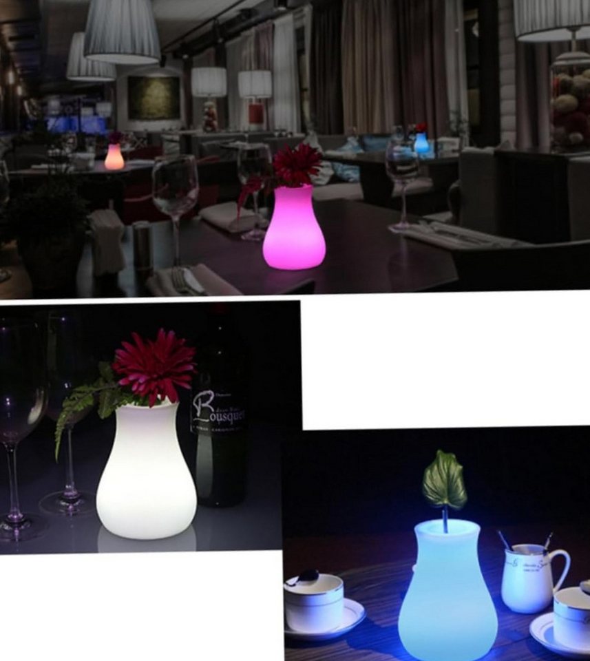 POPOLIC Nachttischlampe LED-Nachttischlampe für Babyzimmer, Kinderzimmer und Außenbereich, dimmbare, augenschonende Schreibtischlampe mit 7 Farbwechseln Bild 2