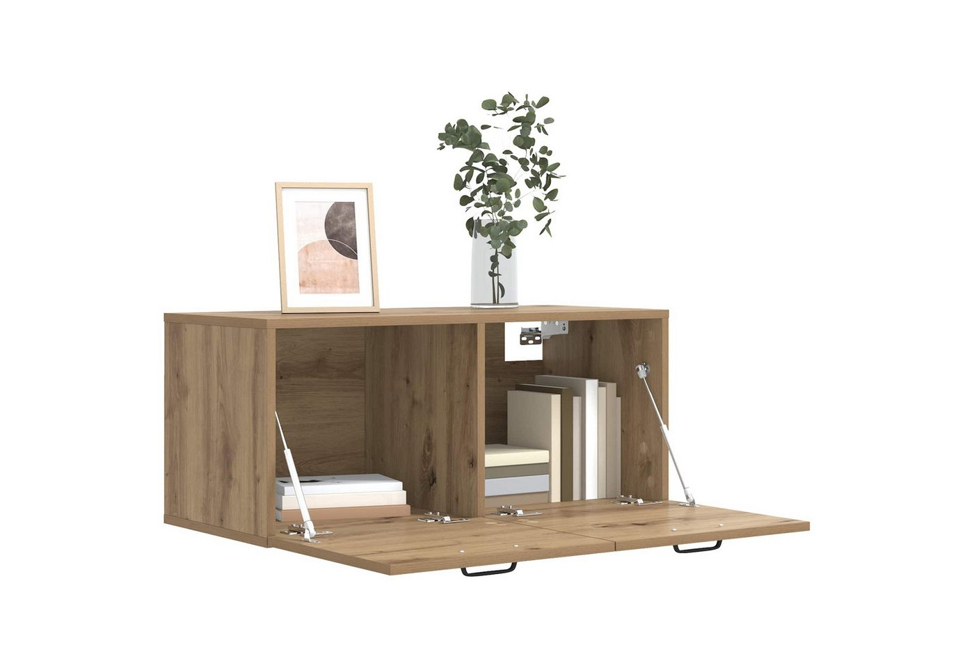 vidaXL Regal Wandschrank Wandhalterung Artisan-Eiche 80 x 36,5 x 35 cm, 1-tlg. Bild 5