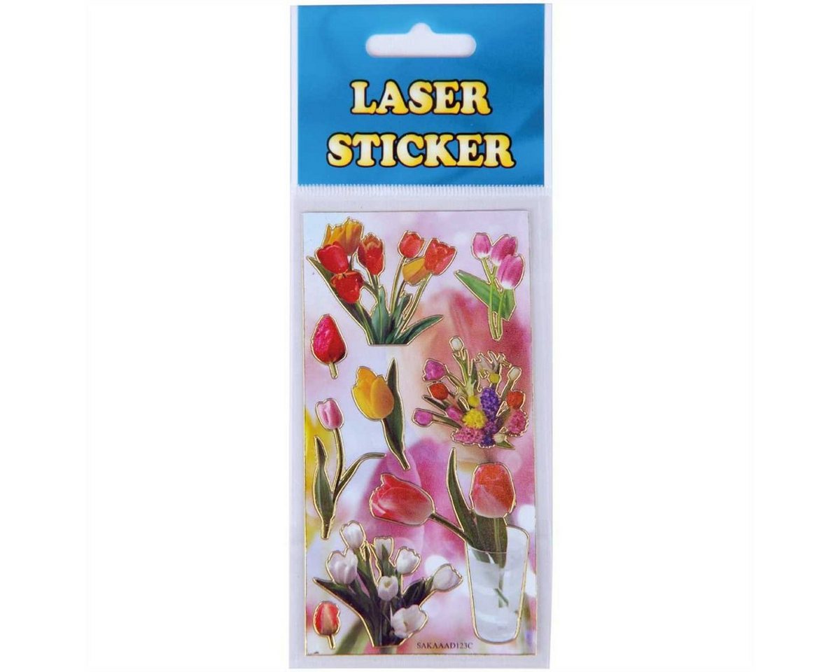Bestlivings Sticker, (1-tlg), Sammelsticker, Blumensticker, Geschenkaufkleber, selbstklebend