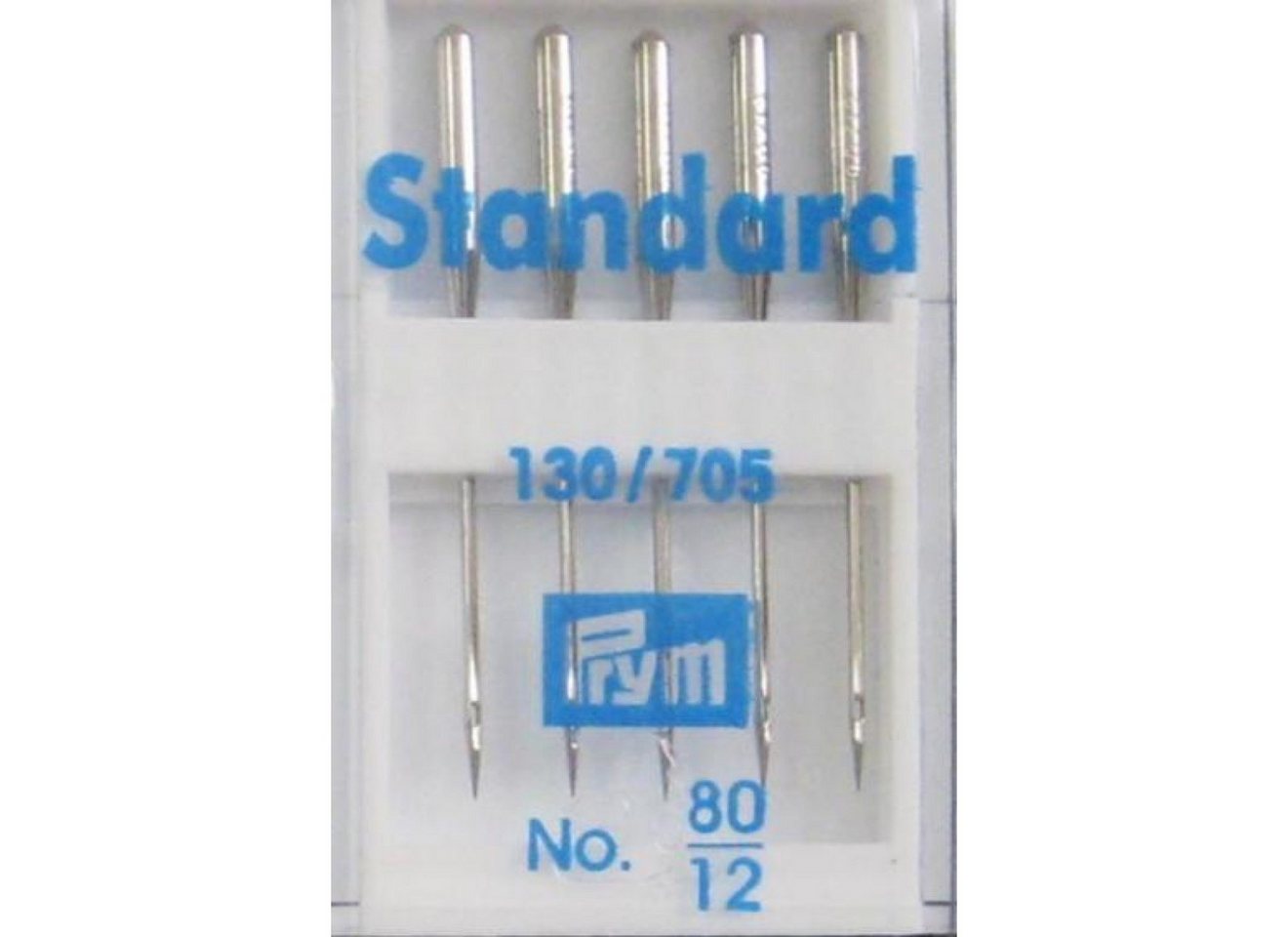 Prym Stricknadeln Nähmaschinennadeln Stärke 80 silberfarbig 5 St
