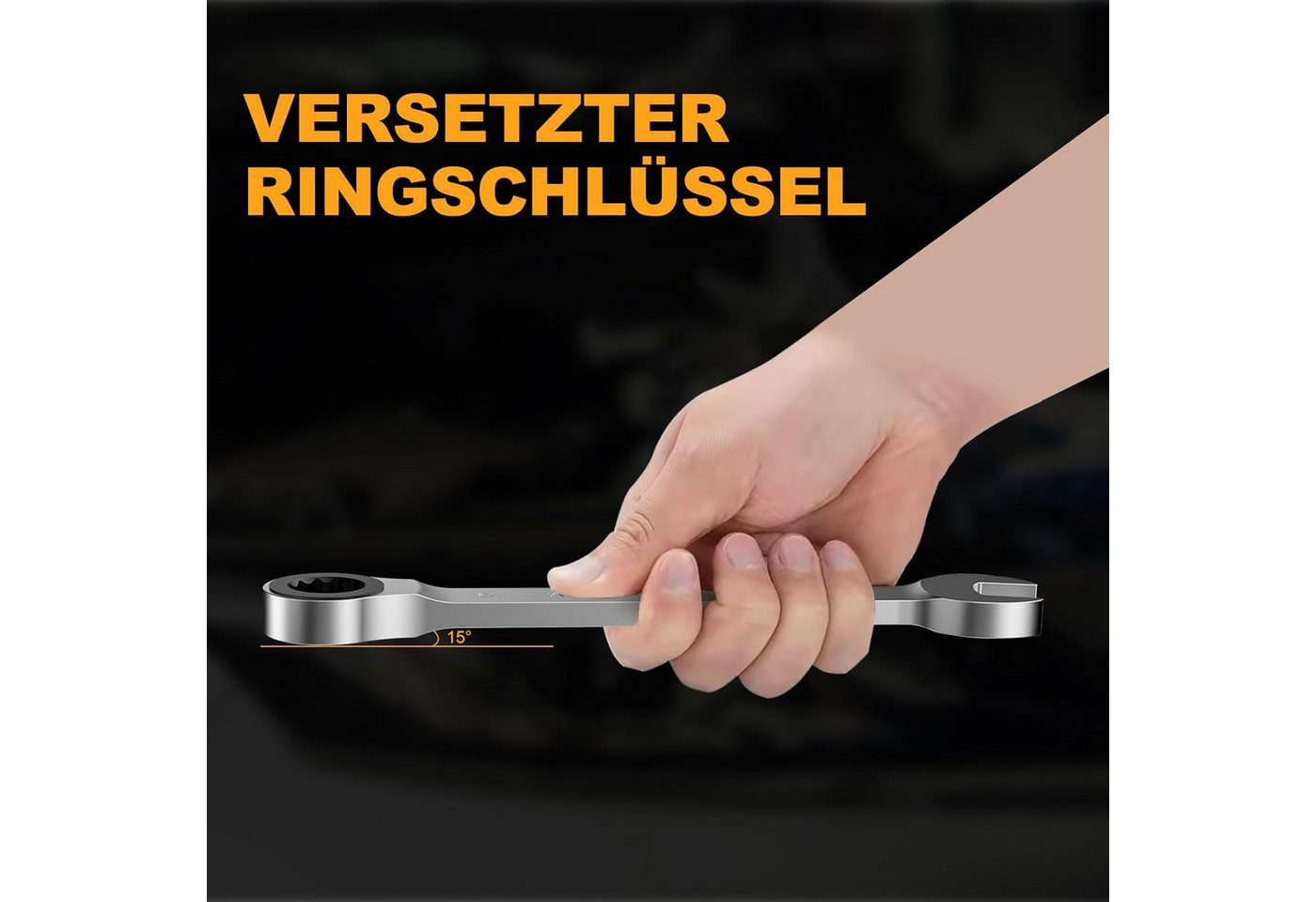HYCHIKA Ratschenringschlüssel HYCHIKA Ratchet Wrench Set