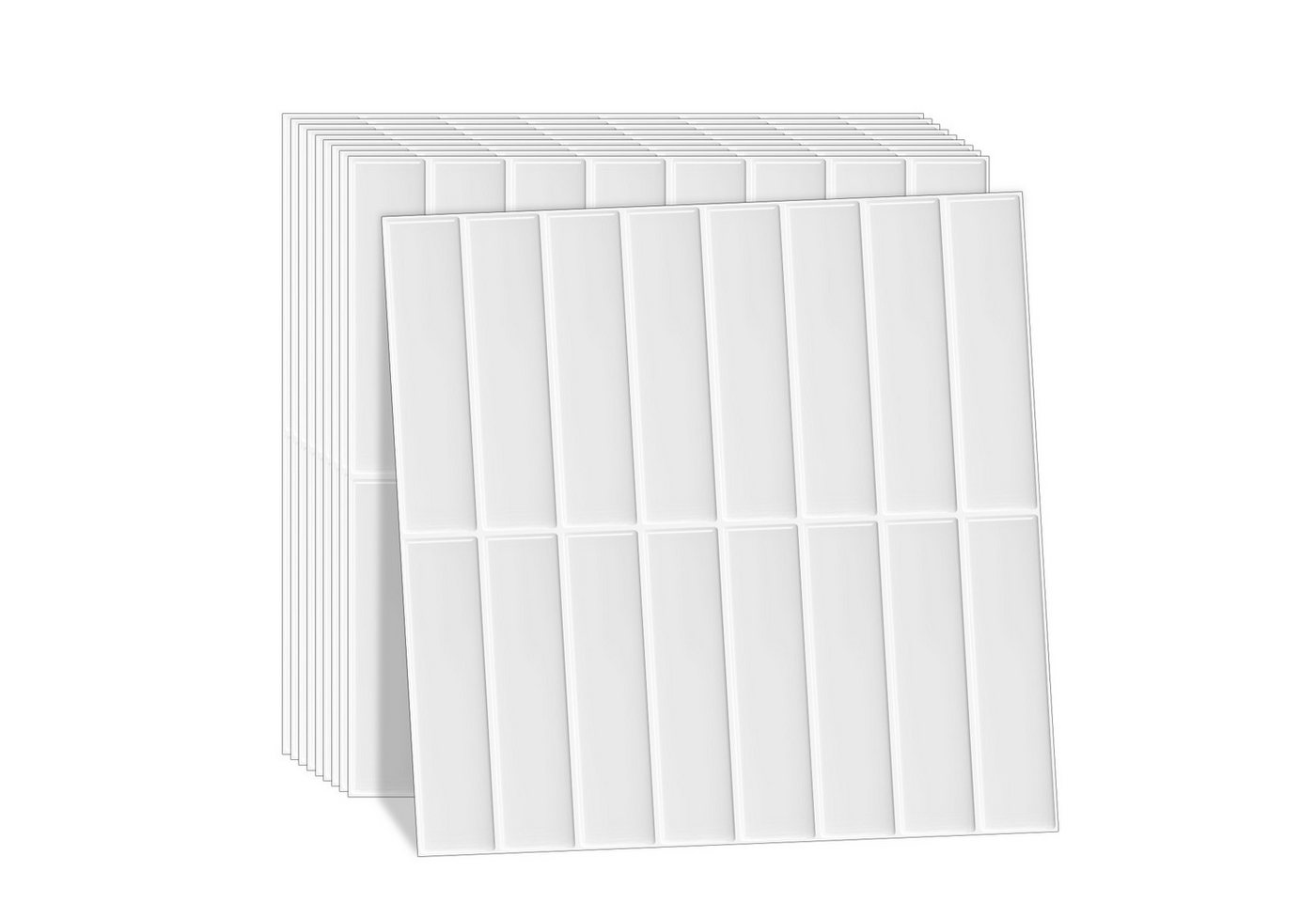 Coonoor Fliesenaufkleber 3d Wandpaneele Klebefliesen Küchenrückwand Metro Fliese (10 St), Wandfliesen Selbstklebend Bad Küche 10-Stück, (25,4 x 25,4 cm)