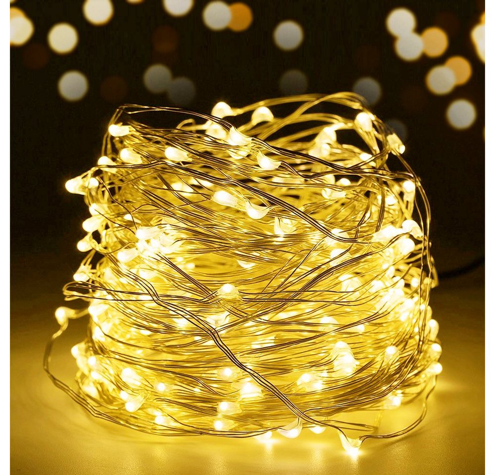 Salcar LED-Lichterkette 10m LED Lichterkette Outdoor Indoor USB Kupferdraht Weihnachtsdeko Bild 4