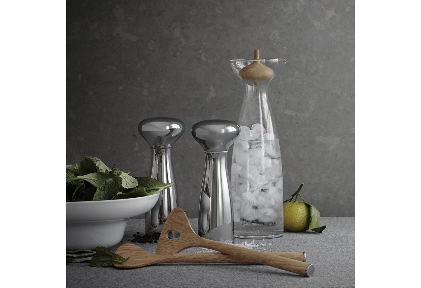 Georg Jensen Salz-/Pfeffermühle Alfredo manuell Bild 2