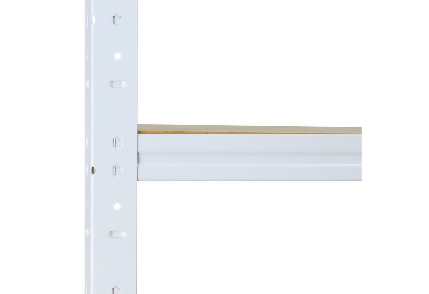 shelfplaza Schwerlastregal HOME, 90x60x50cm weiß, 3 Böden, Kellerregal, Garagenregal, Steckregal Bild 3