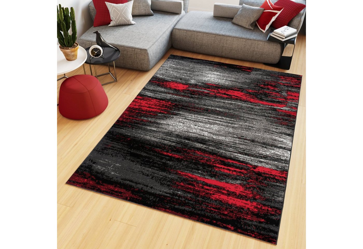 Tapiso Teppich MAYA, rechteckig, Höhe: 8 mm, Modern Wohnzimmerteppich Schlafzimmerteppich Bild 3