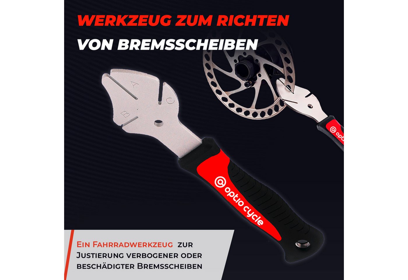 Optio Cylce Bremsscheiben-Richtwerkzeug Optio Cycle Bremsscheiben Richtwerkzeug - Disc Brake Truing Tool Bild 2