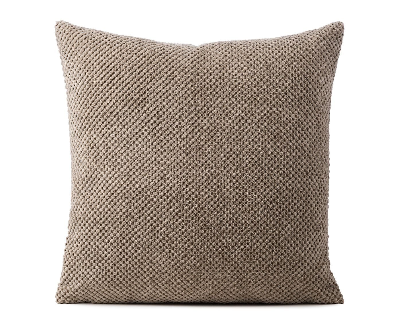 Gözze Zierkissen GÖZZE Kissen SVEN taupe BL 45x45 cm braun Dekokissen