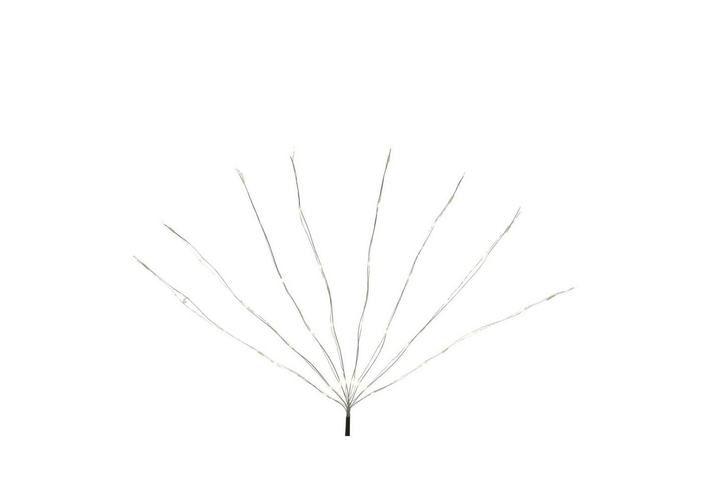 MARELIDA LED-Lichterkette LED Solar Draht Lichtbündel 80cm 10 bunte Stränge Pflanzenbeleuchtung, 60-flammig Bild 3