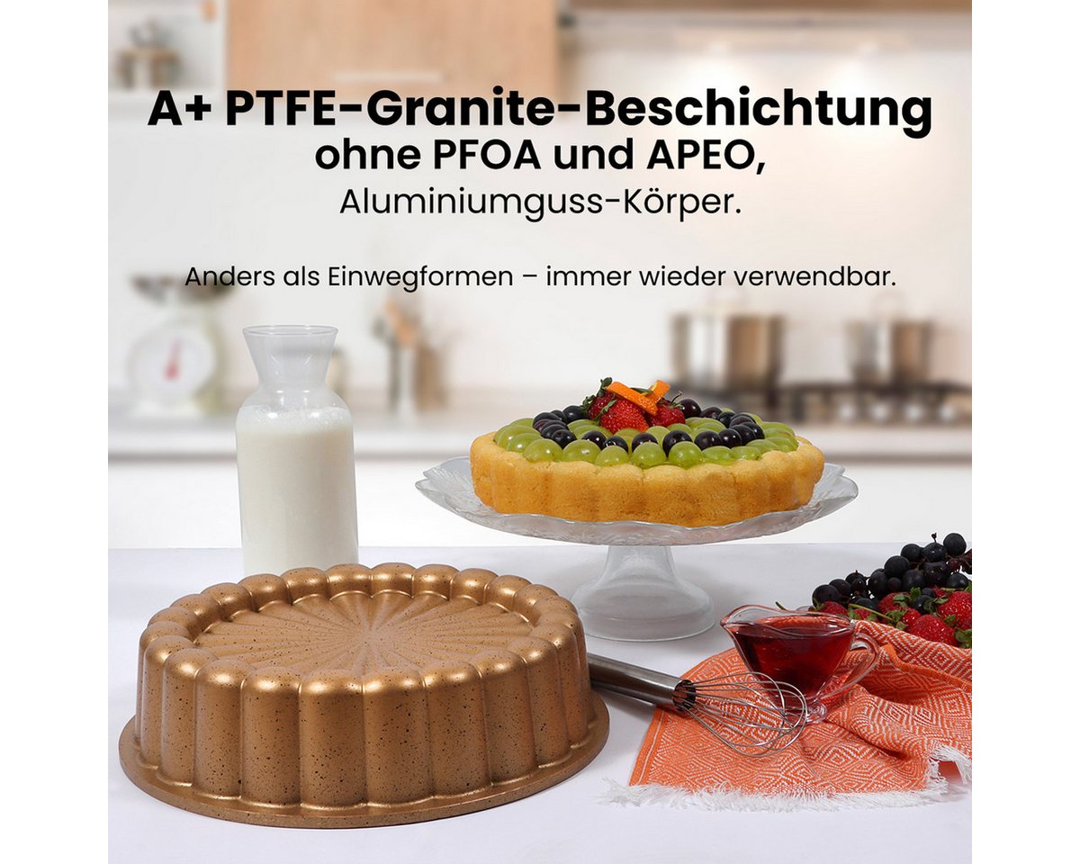 SERENK Backform SERENK Gänseblümchen Tarteform 28 cm –Backform für Kuchen, Tarte, (1-tlg) Bild 3
