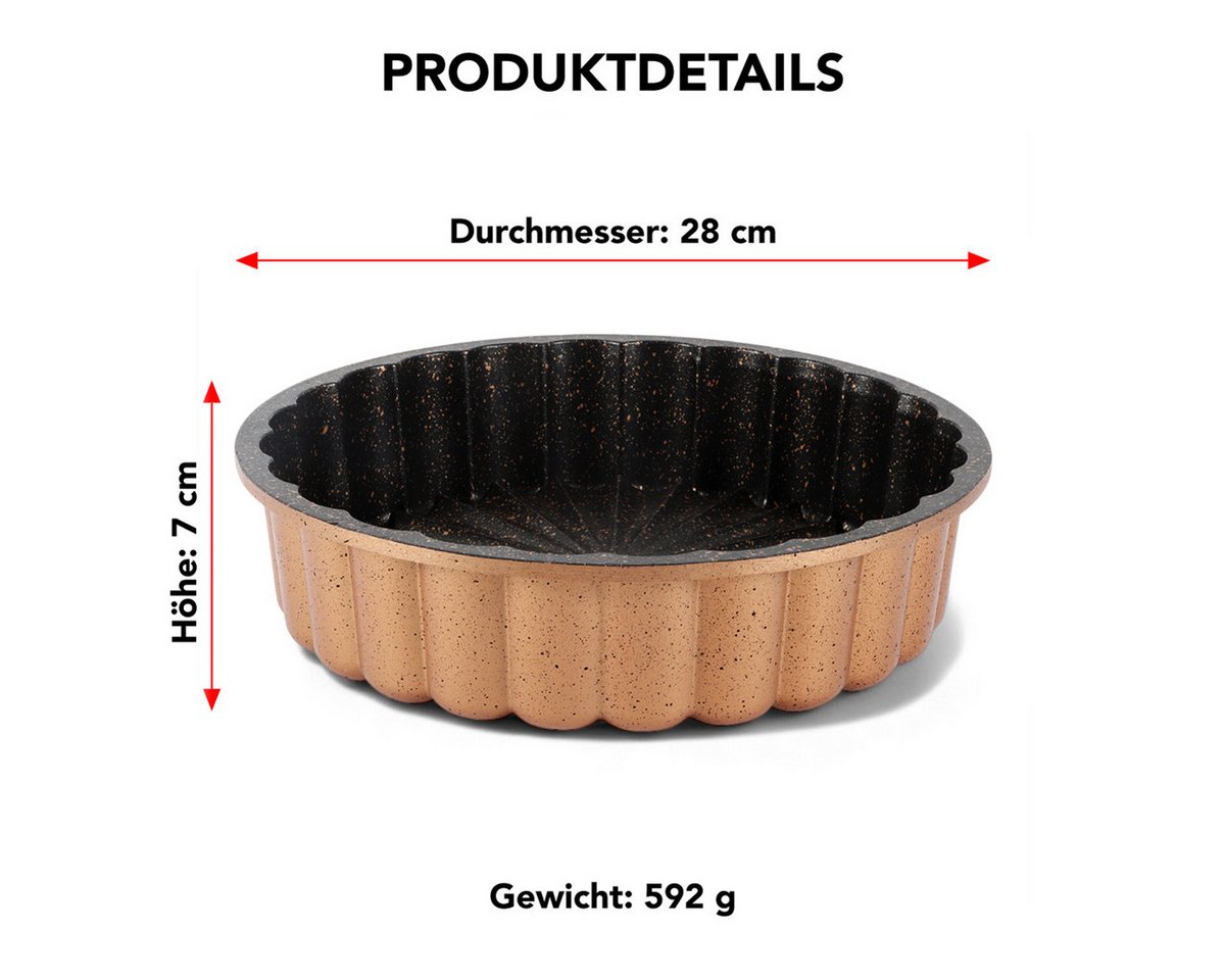 SERENK Backform SERENK Gänseblümchen Tarteform 28 cm –Backform für Kuchen, Tarte, (1-tlg) Bild 5