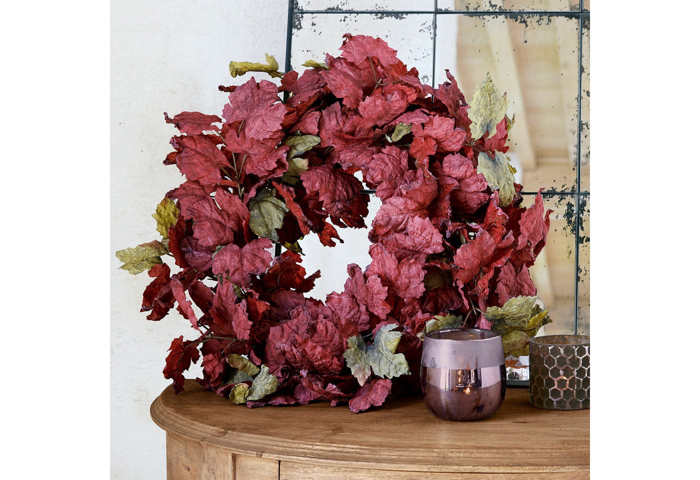Mirabeau Dekokranz Kranz Camirissa bordeaux/grün Bild 5