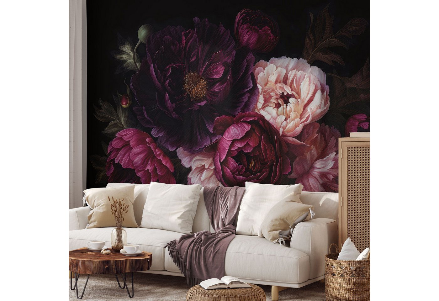 K&L Wall Art Vliestapete XXL Fototapete Natur Blumentapete große Naturtapete, floral, bedruckt, matt Bild 3