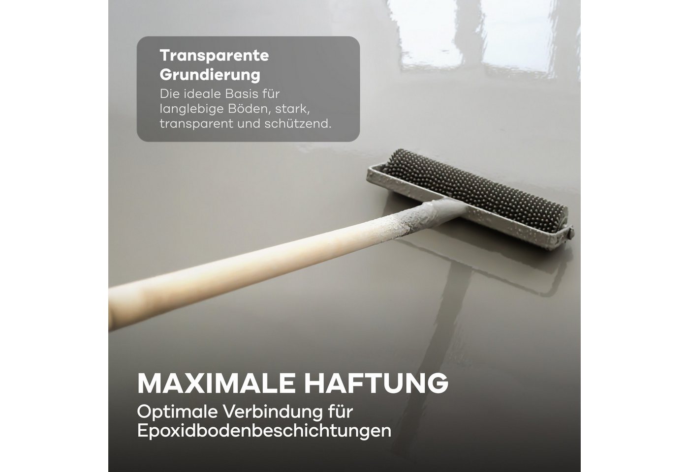 plid Haftgrund 2K Epoxy-Haftvermittler – 750 ml Grundierung für Beton & Garage, Hohe Haftfestigkeit
