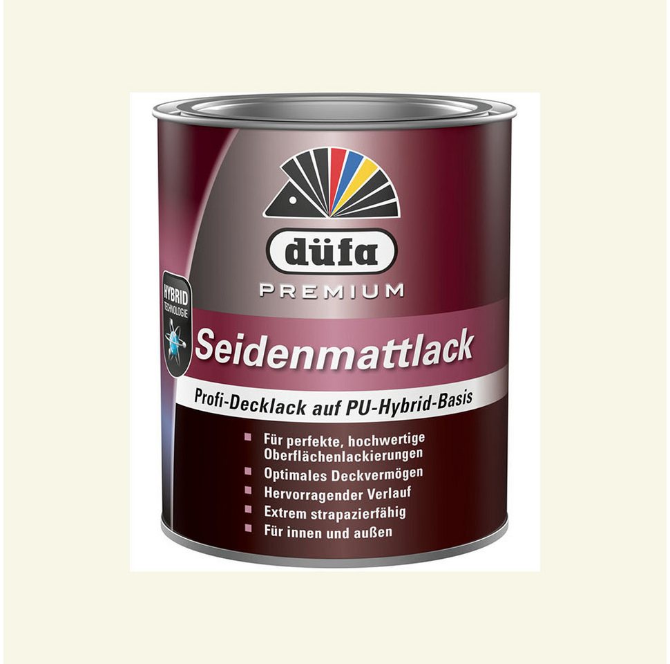 düfa Lack PREMIUM Seidenmattlack 750 ml matter Buntlack, Profi-Decklack mit Hybridtechnologie Bild 2