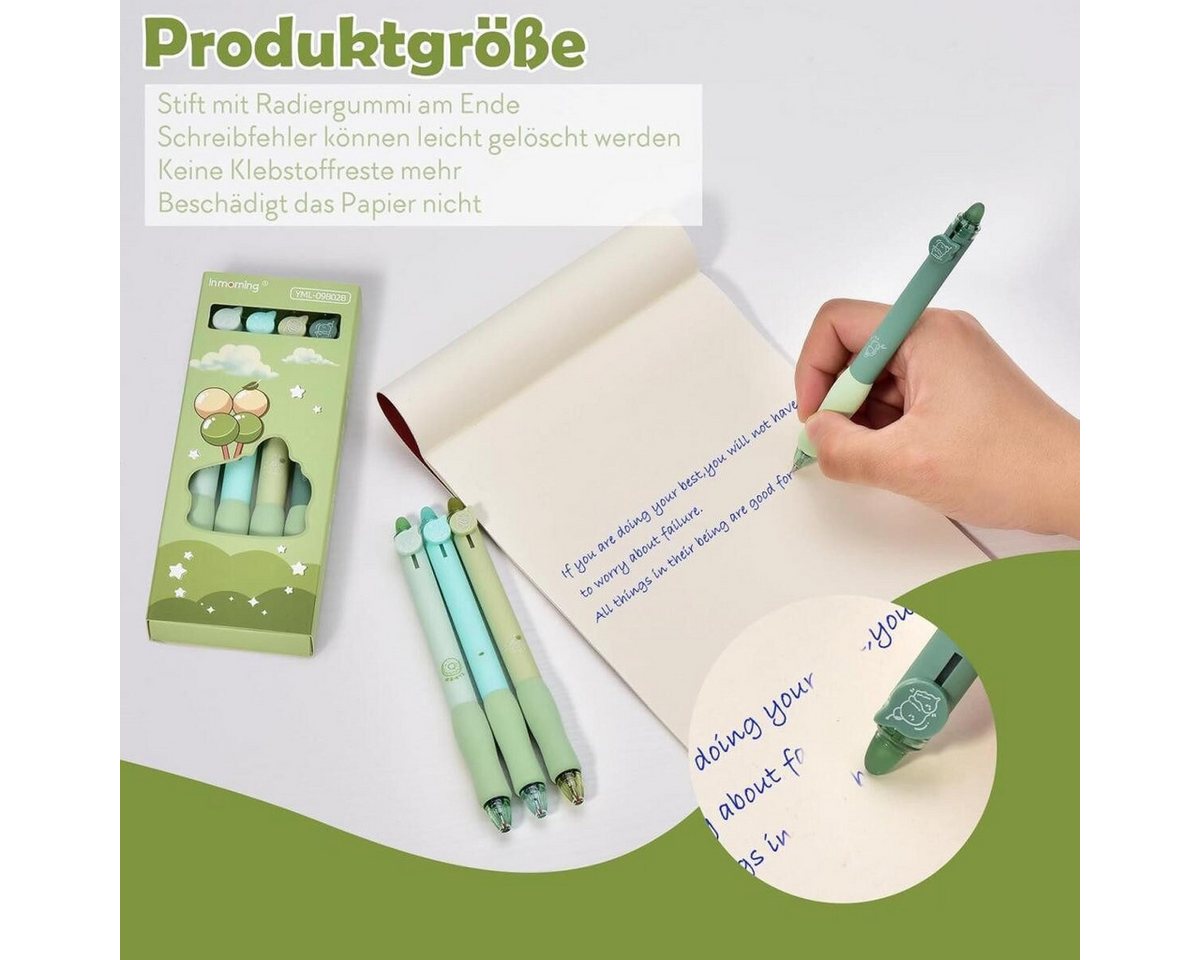 FELIXLEO Kugelschreiber Radierbarer Kugelschreiber Set 0.5mm Erasable Pen für Schule, (16-tlg) Bild 3