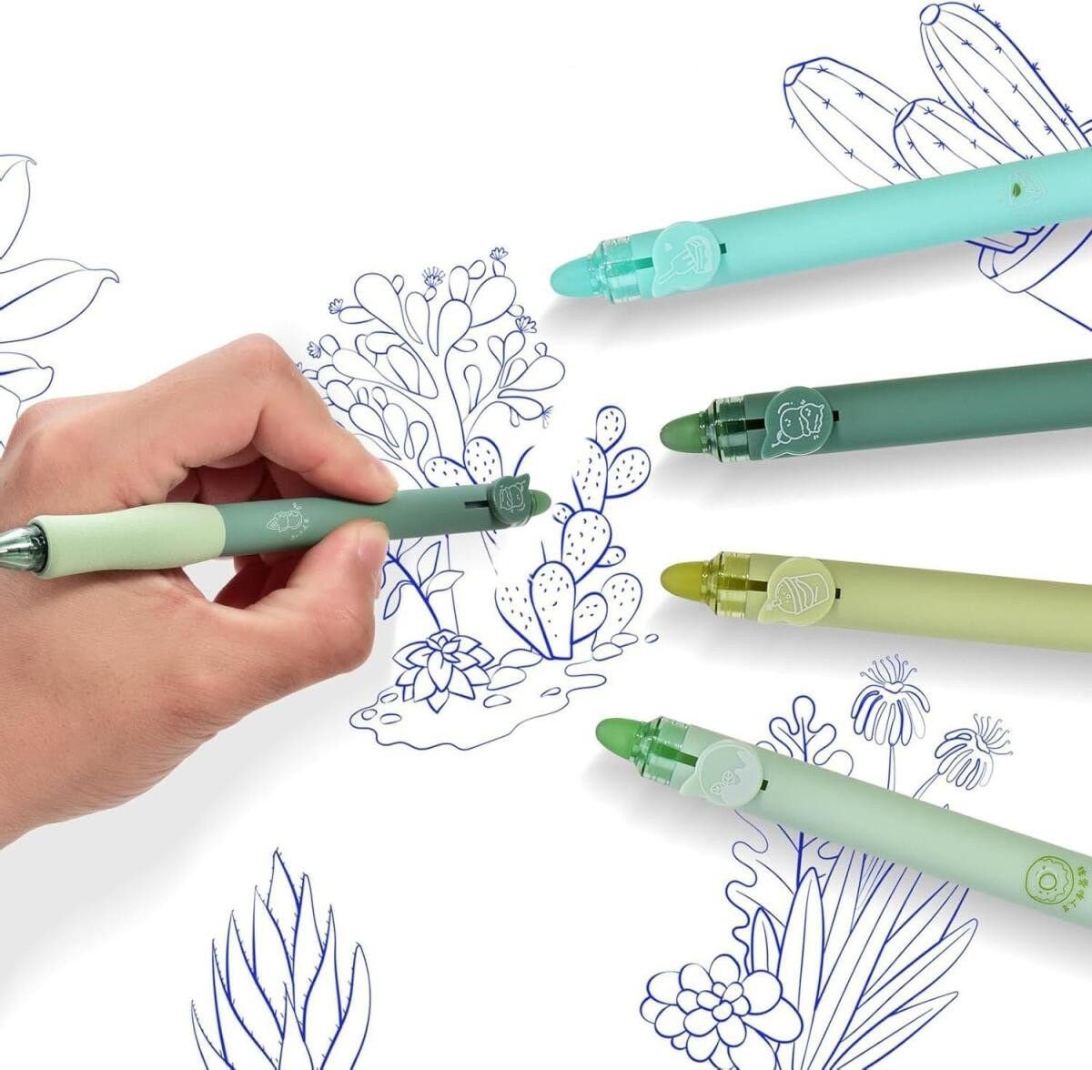 FELIXLEO Kugelschreiber Radierbarer Kugelschreiber Set 0.5mm Erasable Pen für Schule, (16-tlg) Bild 4
